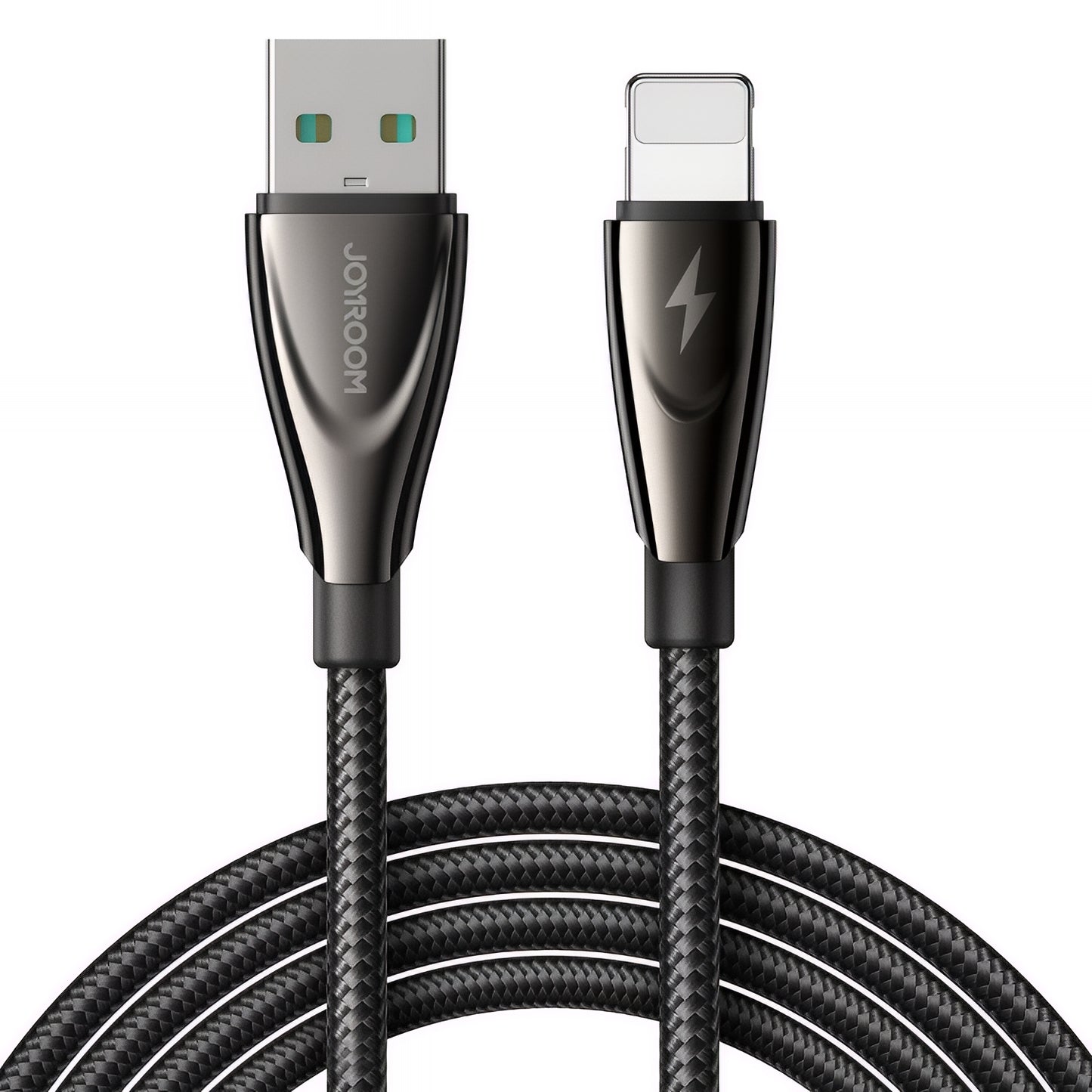 USB-A til Lightning data- og opladningskabel Joyroom SA31-AL3, 18W, 1,2m, sort