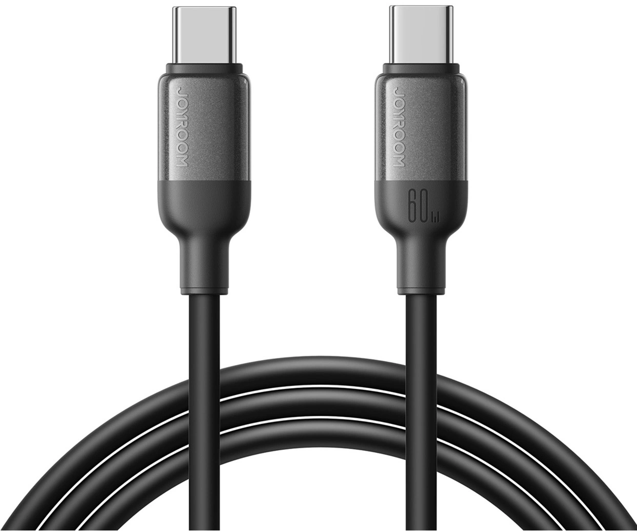 USB-C Data- og Opladningskabel - USB-C Joyroom S-A62 Lively, 60W, 1,2m, Sort