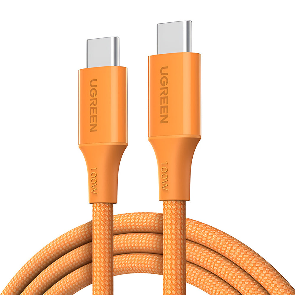 USB-C Data- og Opladningskabel - USB-C UGREEN L502, 100W, 1m, Orange