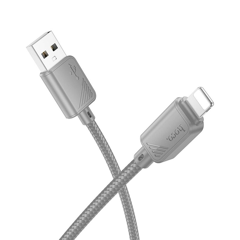 USB-A til Lightning data- og opladningskabel HOCO X113, 18W, 1m, grå