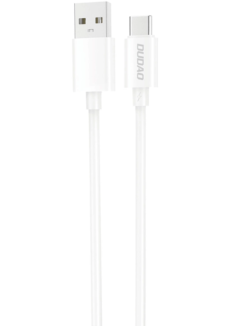 USB-A til USB-C data- og opladningskabel Dudao L4ST, 100W, 1m, hvid