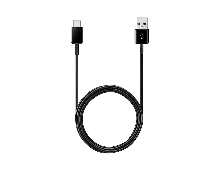 Samsung USB-A - USB-C data- og opladningskabel 2-pak, 25W, 1,5m, Sort EP-DG930MBEGWW