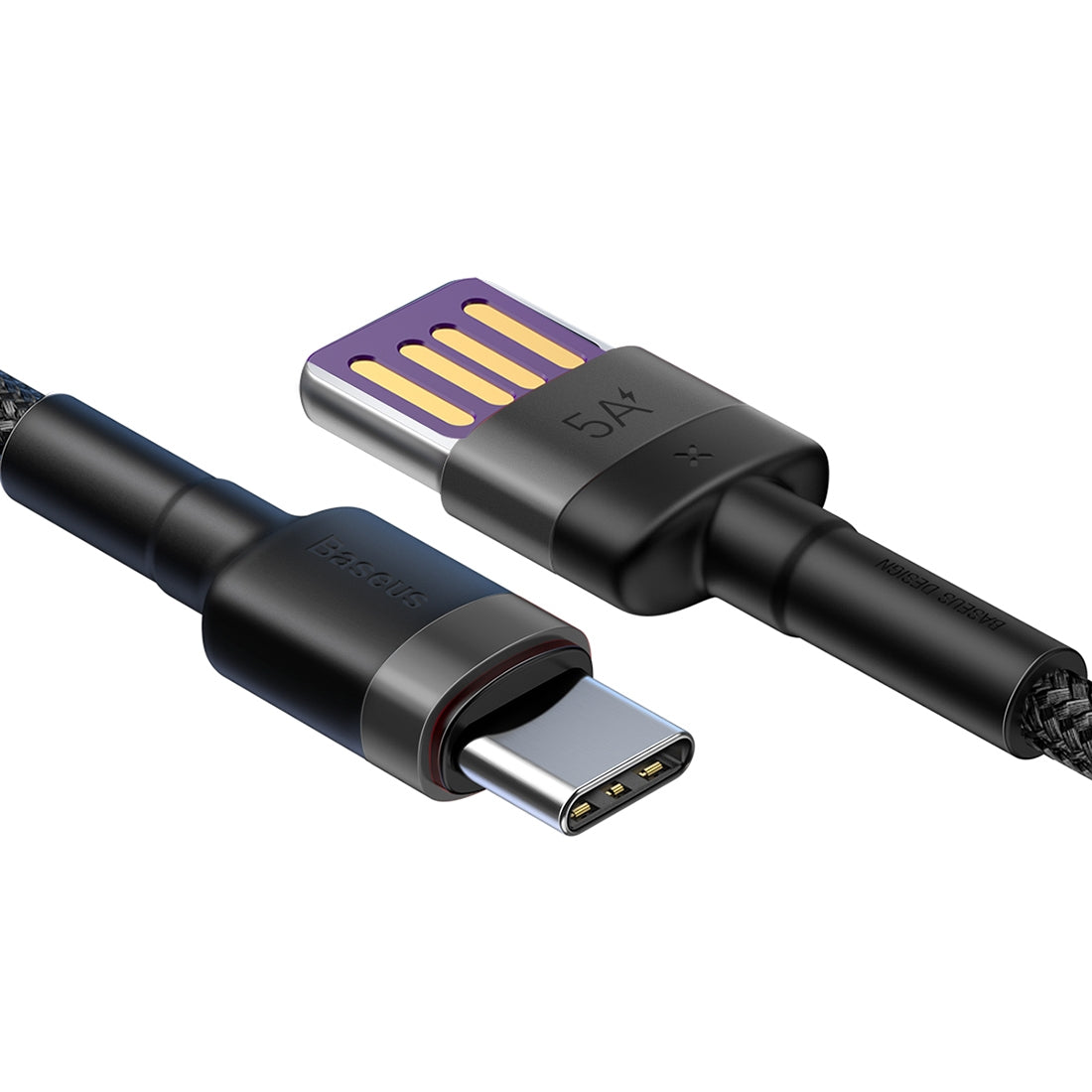 Data- og opladningskabel USB-A - USB-C Baseus Cafule Special Edition, 40W, 1m, Grå CATKLF-PG1