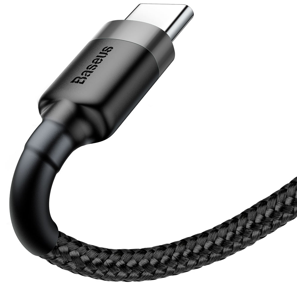 Data- og opladningskabel USB-A - USB-C Baseus Cafule, 60W, 1m, Grå CATKLF-BG1