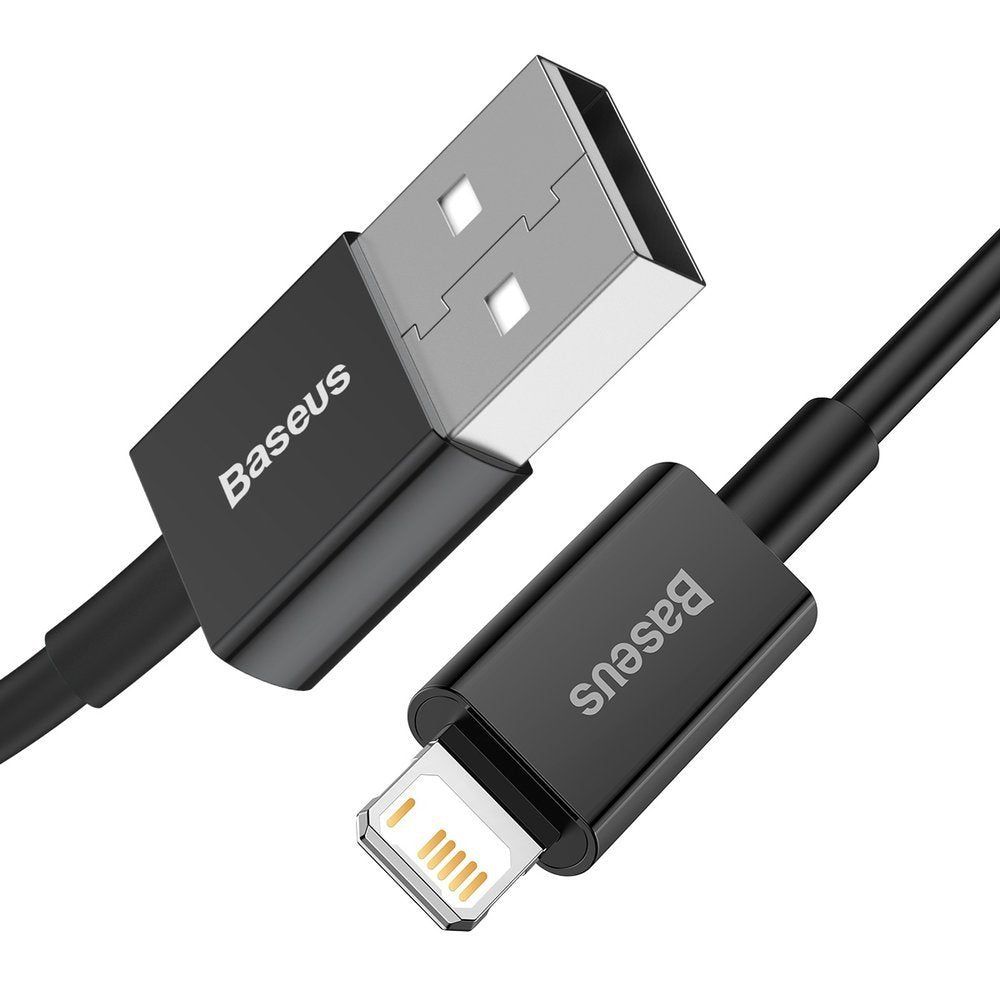USB-A til Lightning data- og opladningskabel Baseus Superior Series, 20W, 1m, sort CALYS-A01