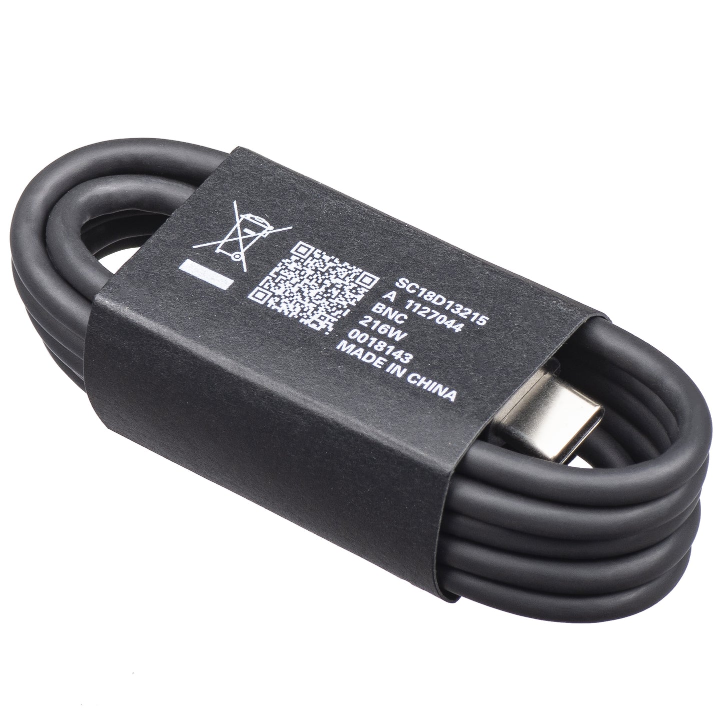USB-C - USB-C Motorola Data og Opladningskabel, 1m, Sort SC18D13215