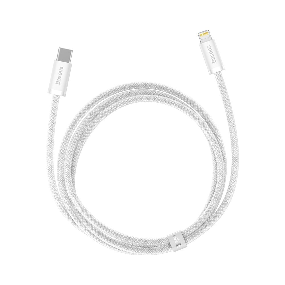 USB-C - Lightning Baseus Dynamic Fast Charging data- og opladningskabel, 20W, 1m, hvid CALD000002
