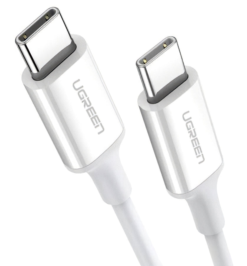 USB-C data- og opladerkabel - USB-C UGREEN US264, 60W, 1m, hvid
