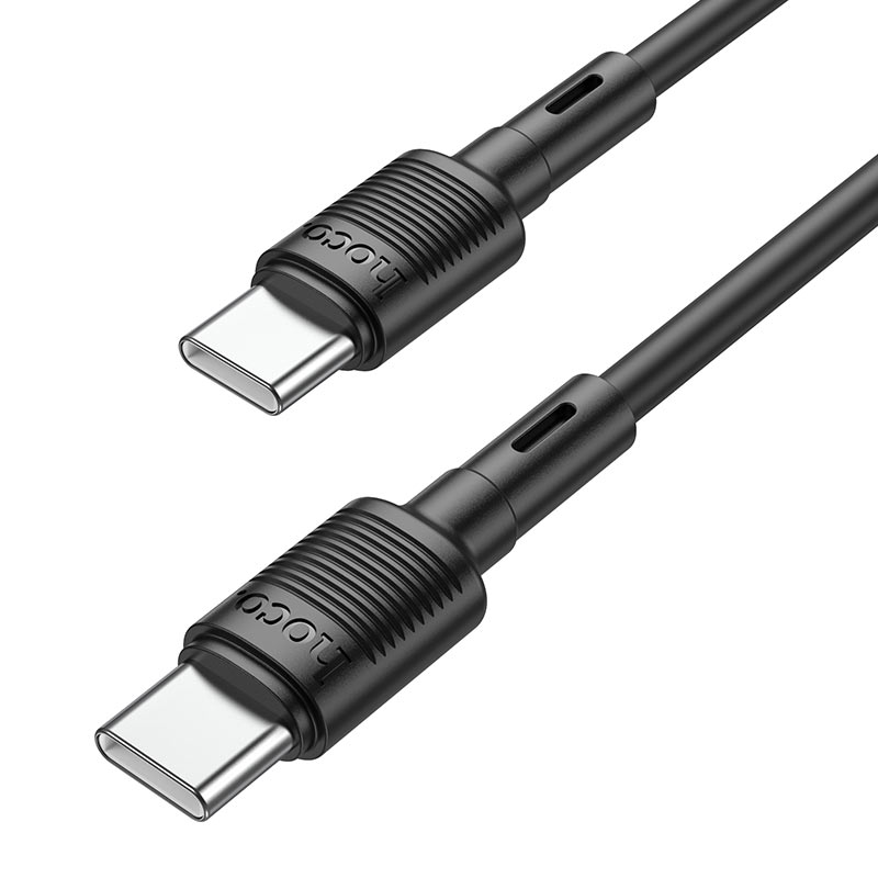 USB-C data- og opladningskabel - USB-C HOCO X83 Victory USB-C, 60W, 1m, sort