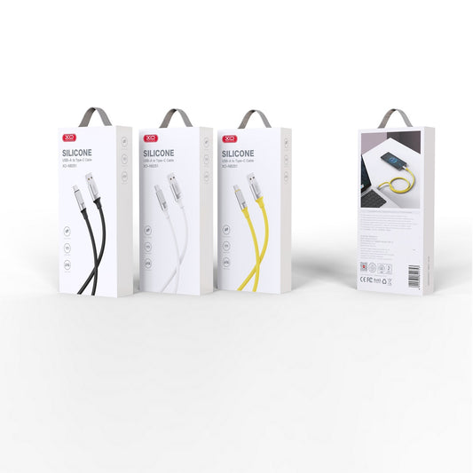 Data- og opladningskabel USB-A - USB-C XO Design NB251, 18W, 1m, Sort