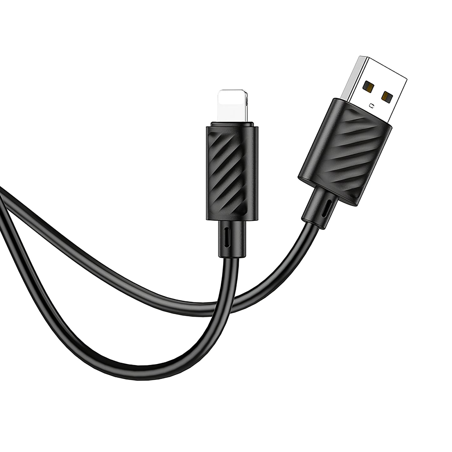 Data- og opladningskabel USB-A - Lightning HOCO X88, 18W, 1m, sort