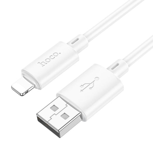 HOCO X88 USB-A - Lightning data- og opladningskabel HOCO X88, 18W, 1m, hvid