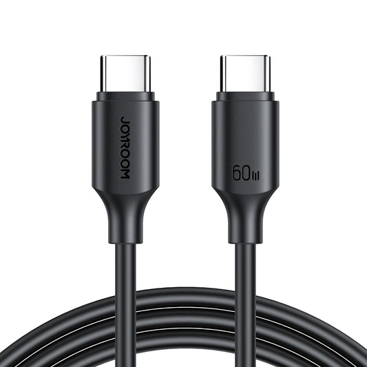 USB-C data- og opladningskabel - USB-C Joyroom S-CC060A9, 60W, 1m, sort