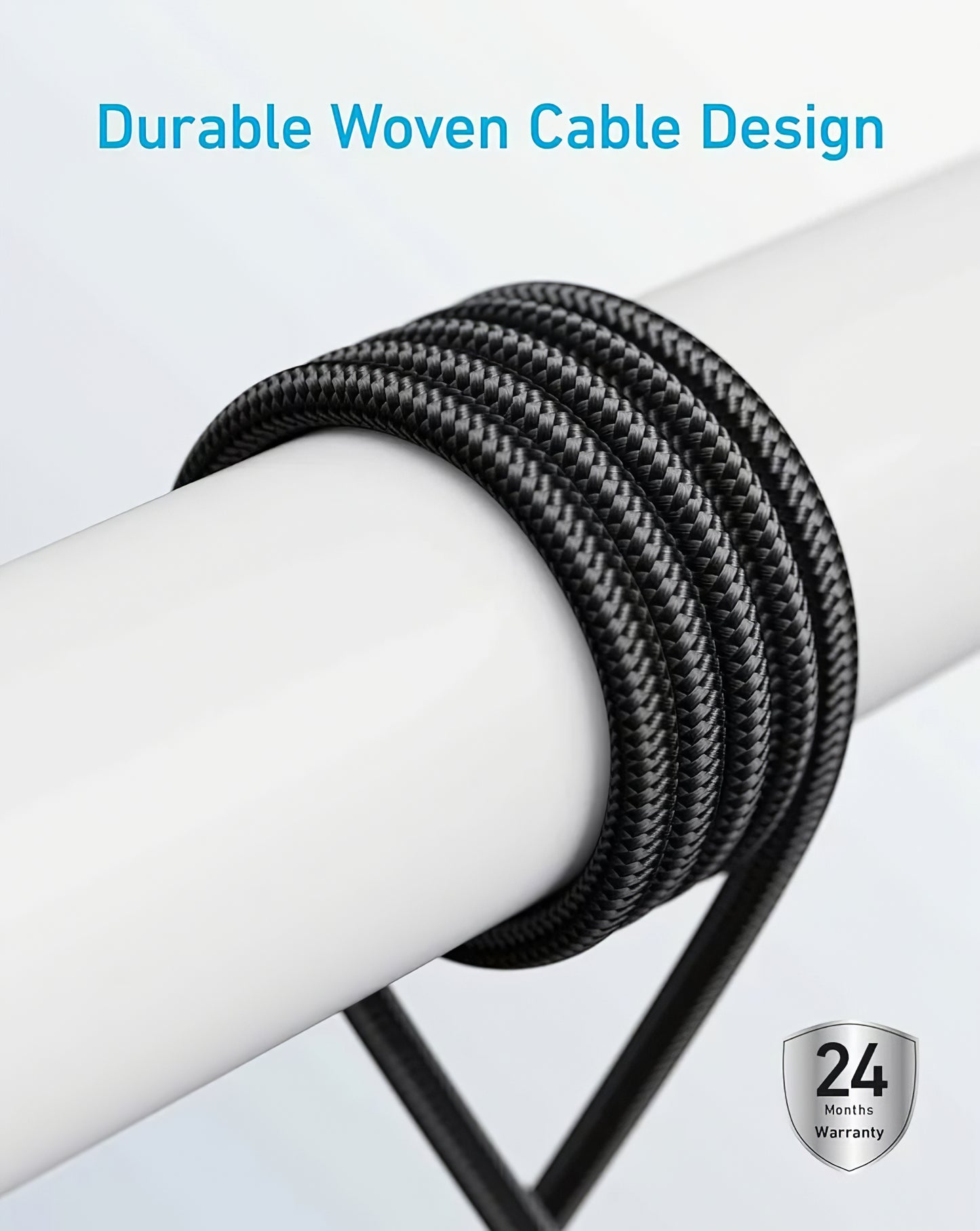 USB-C data- og opladningskabel - USB-C Anker 310, 240W, 0.9m, Sort A81D5H11