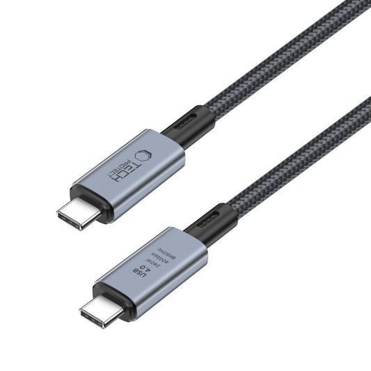 USB-C data- og opladningskabel - USB-C Tech-Protect Ultraboost Max, 240W, 1m, grå