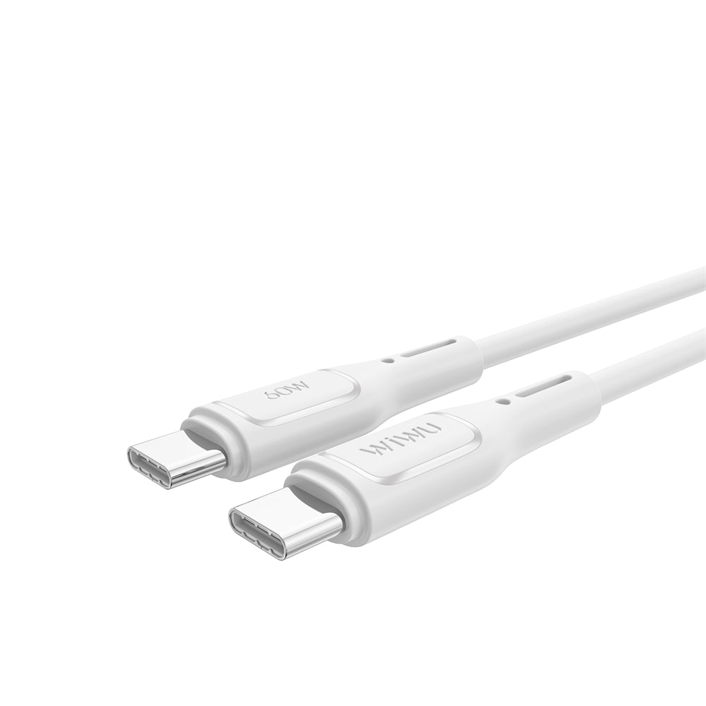 USB-C - USB-C data- og opladningskabel WiWu Wi-C043E Starlink, 60W, 1m, hvid