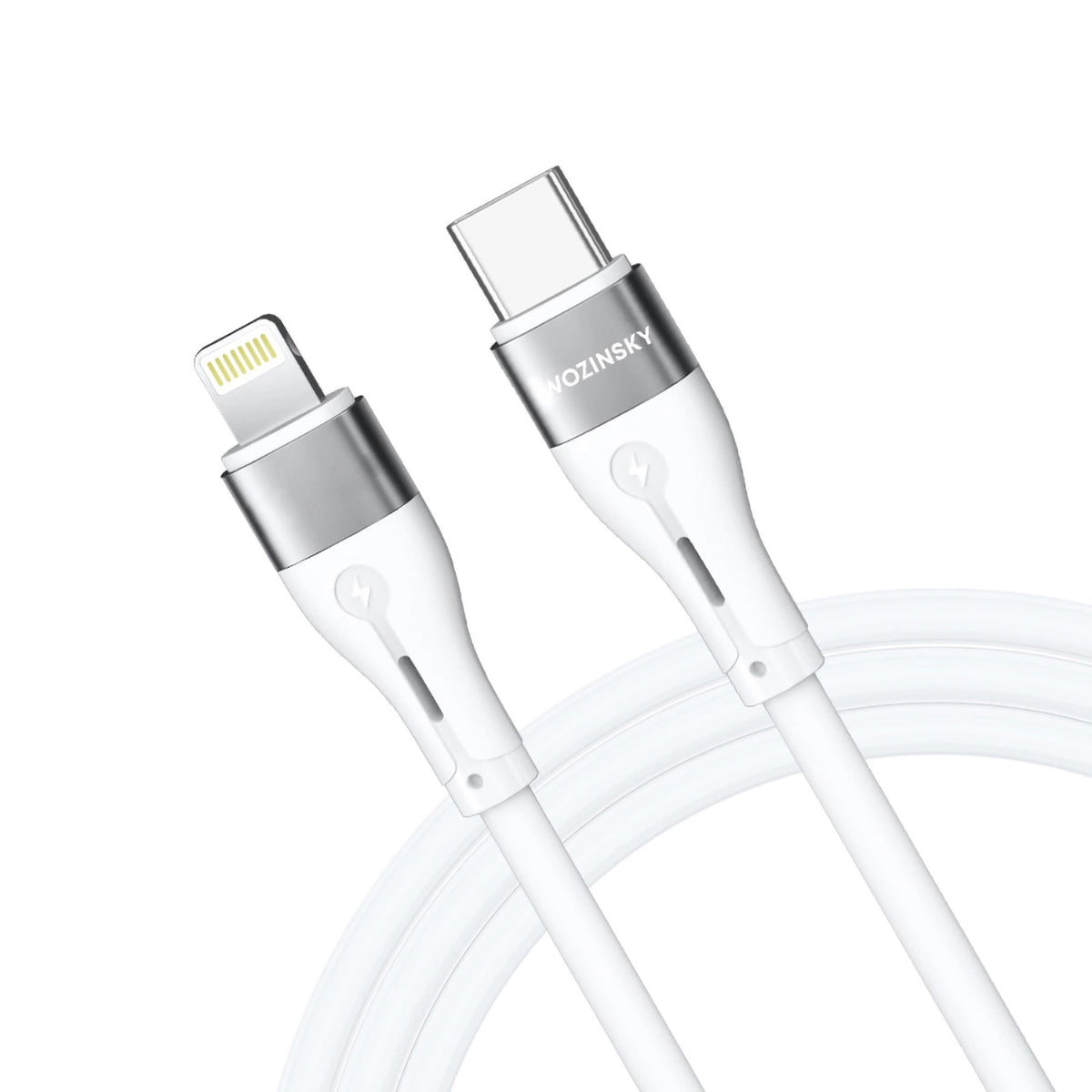 Data- og opladningskabel USB-C - Lightning WZK WSTCL1, 27W, 1m, Hvid