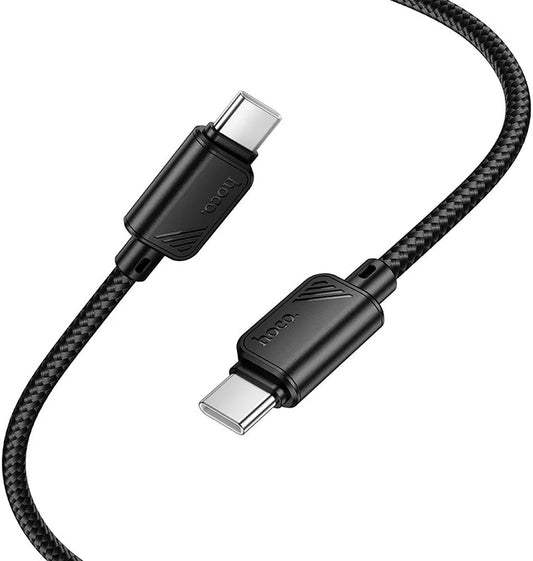 USB-C Data- og Opladningskabel - USB-C HOCO X113, 60W, 1m, Sort