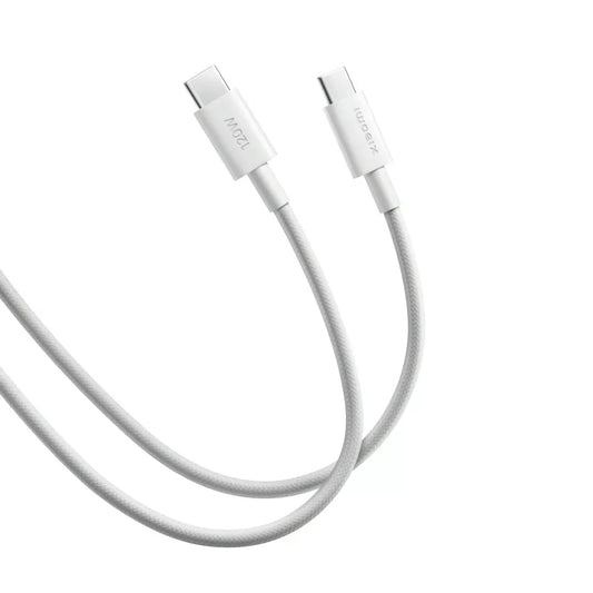 USB-C data- og opladningskabel - USB-C Xiaomi, 120W, 1m, Hvid BHR087KGL