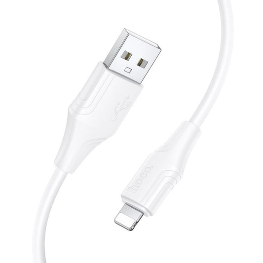 USB-A to Lightning Data and Charging Cable HOCO X124, 18W, 1m, White