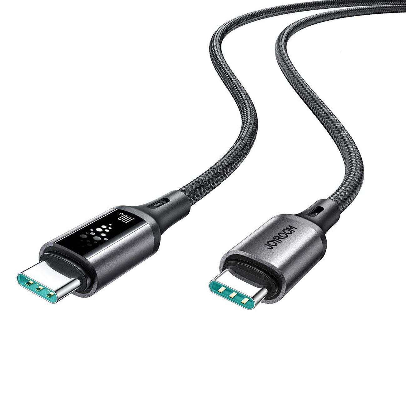 USB-C data- og opladningskabel - USB-C Joyroom S-A60 StarTalk, 100W, 1.2m, Sort