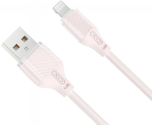 Data- og opladningskabel USB-A - Lightning XO Design NB291, 18W, 1m, Pink