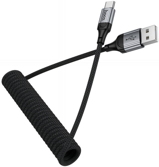 Data- og opladningskabel USB-A - USB-C HOCO X121, 18W, 1.5m, Sort