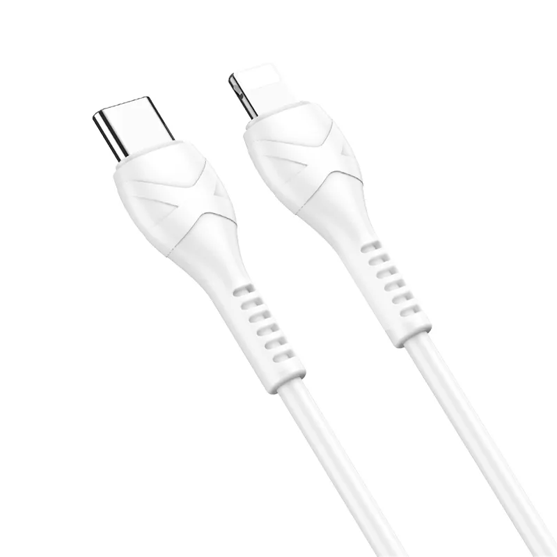 Data- og opladningskabel USB-C - Lightning HOCO X37, 27W, 1m, Hvid