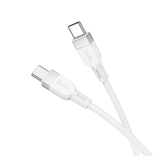 USB-C Data- og Opladningskabel - USB-C HOCO X109, 60W, 1m, Hvid