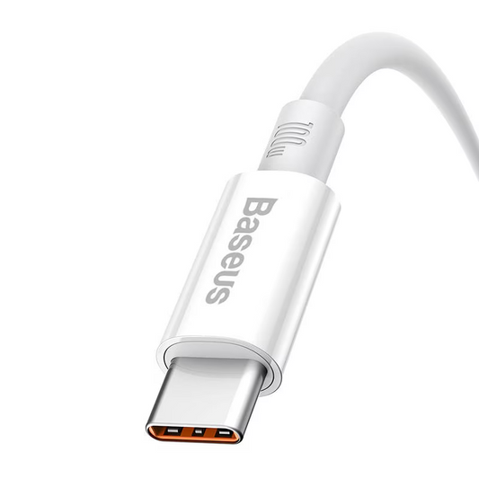 Data- og opladningskabel USB-A - USB-C Baseus Superior Series, 100W, 1m, Hvid P10320102214-01
