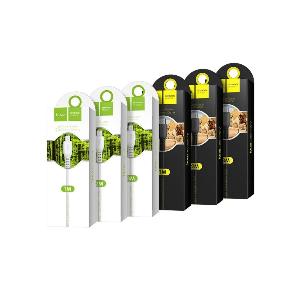 Data- og opladningskabel USB-A - USB-C HOCO Flash X20, 18W, 2m, Sort