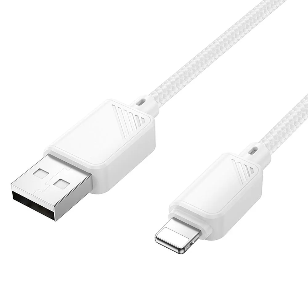 USB-A til Lightning data- og opladningskabel HOCO X113, 18W, 1m, hvid