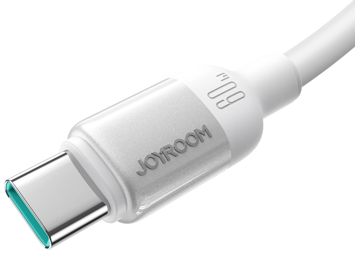 USB-C Data- og Opladningskabel - USB-C Joyroom S-A62 Lively, 60W, 1,2m, Hvid