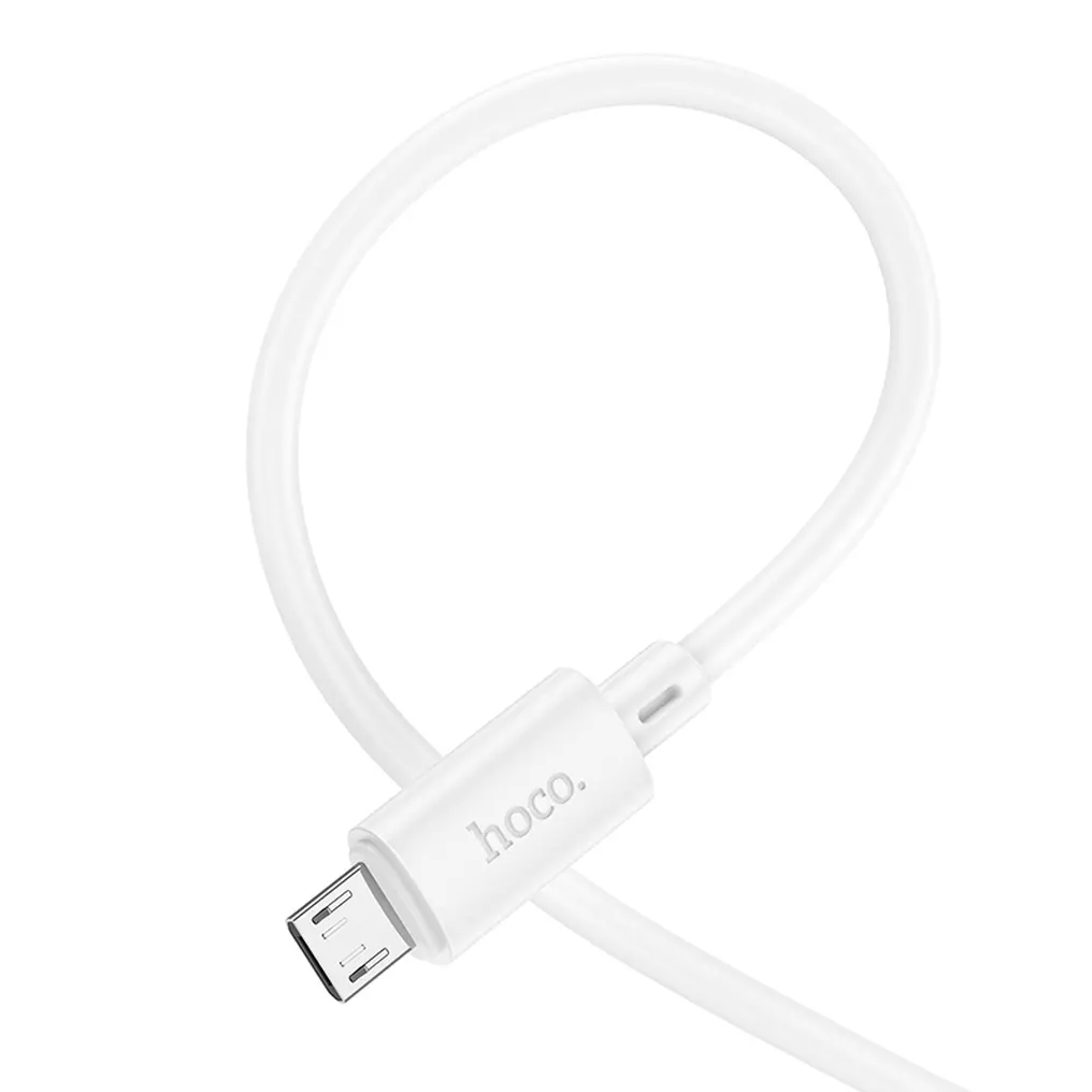USB-A til microUSB data- og opladningskabel HOCO X88, 18W, 2m, hvid