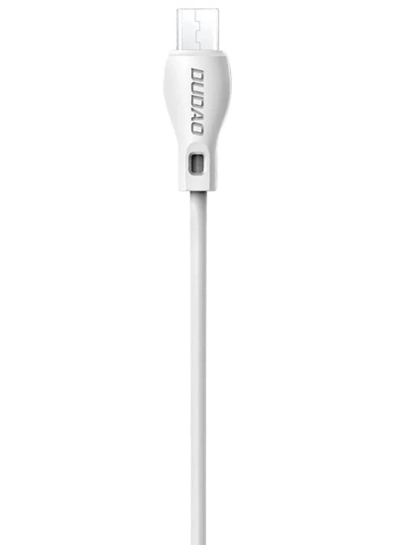 USB-A til microUSB data- og opladningskabel Dudao L4M, 18W, 1m, hvid
