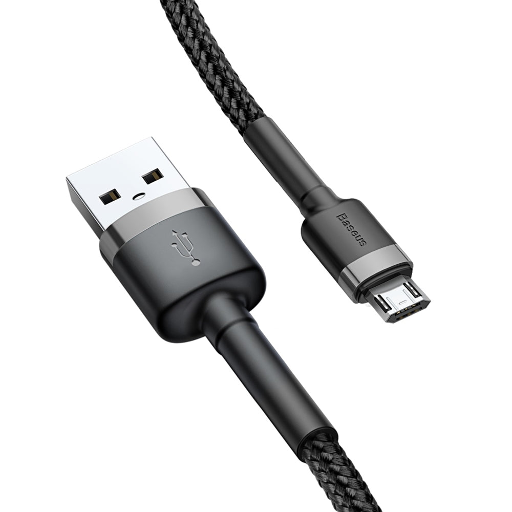 Data- og opladningskabel USB-A - microUSB Baseus Cafule, 18W, 1m, grå CAMKLF-BG1