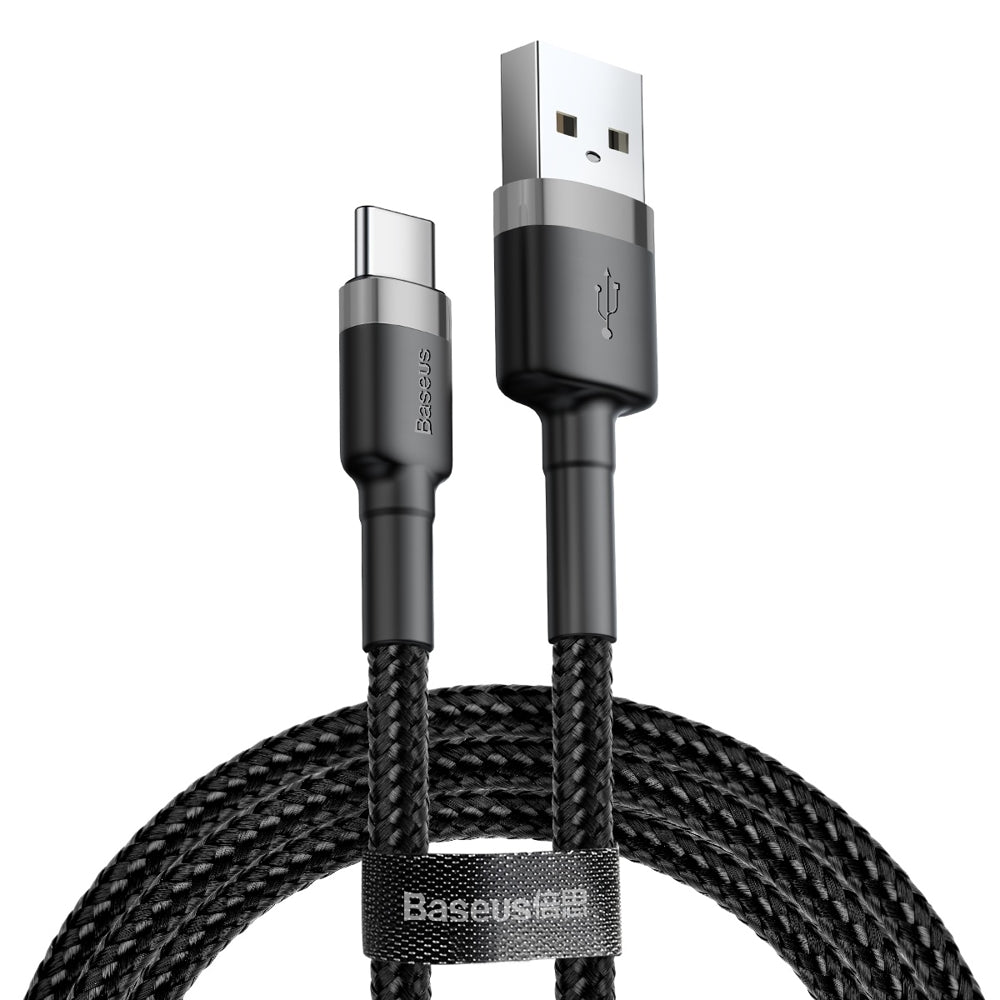 Data- og opladningskabel USB-A - USB-C Baseus Cafule, 60W, 0.5m, Sort CATKLF-AG1