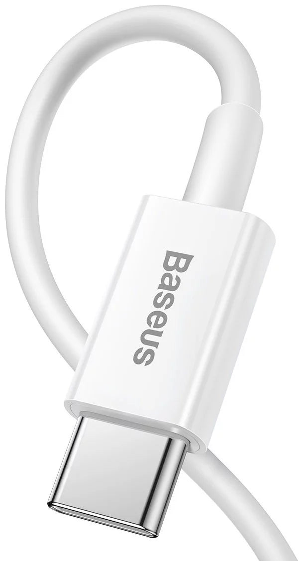 Data- og opladningskabel USB-C - Lightning Baseus Superior Series, 20W, 1,5m, Hvid CATLYS-B02