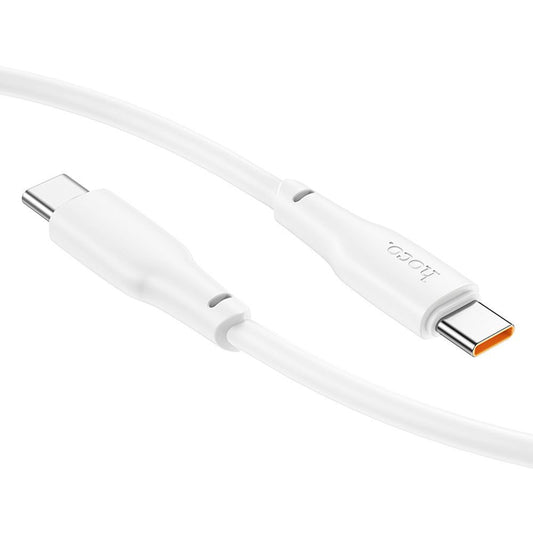 USB-C data- og opladningskabel - USB-C HOCO X93, 100W, 1m, hvid