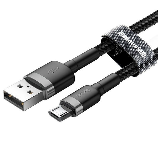 Data- og opladningskabel USB-A - microUSB Baseus Cafule, 18W, 0,5 m, grå CAMKLF-AG1