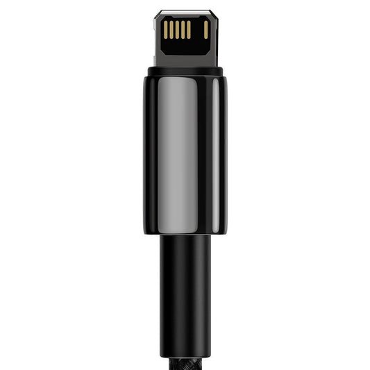 Data- og opladningskabel USB-A - Lightning Baseus Tungsten Gold, 20W, 1m, sort CALWJ-01