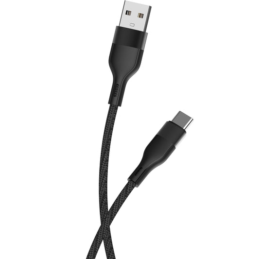USB-A til USB-C MaXlife MXUC-07, 20W, 1m, sort