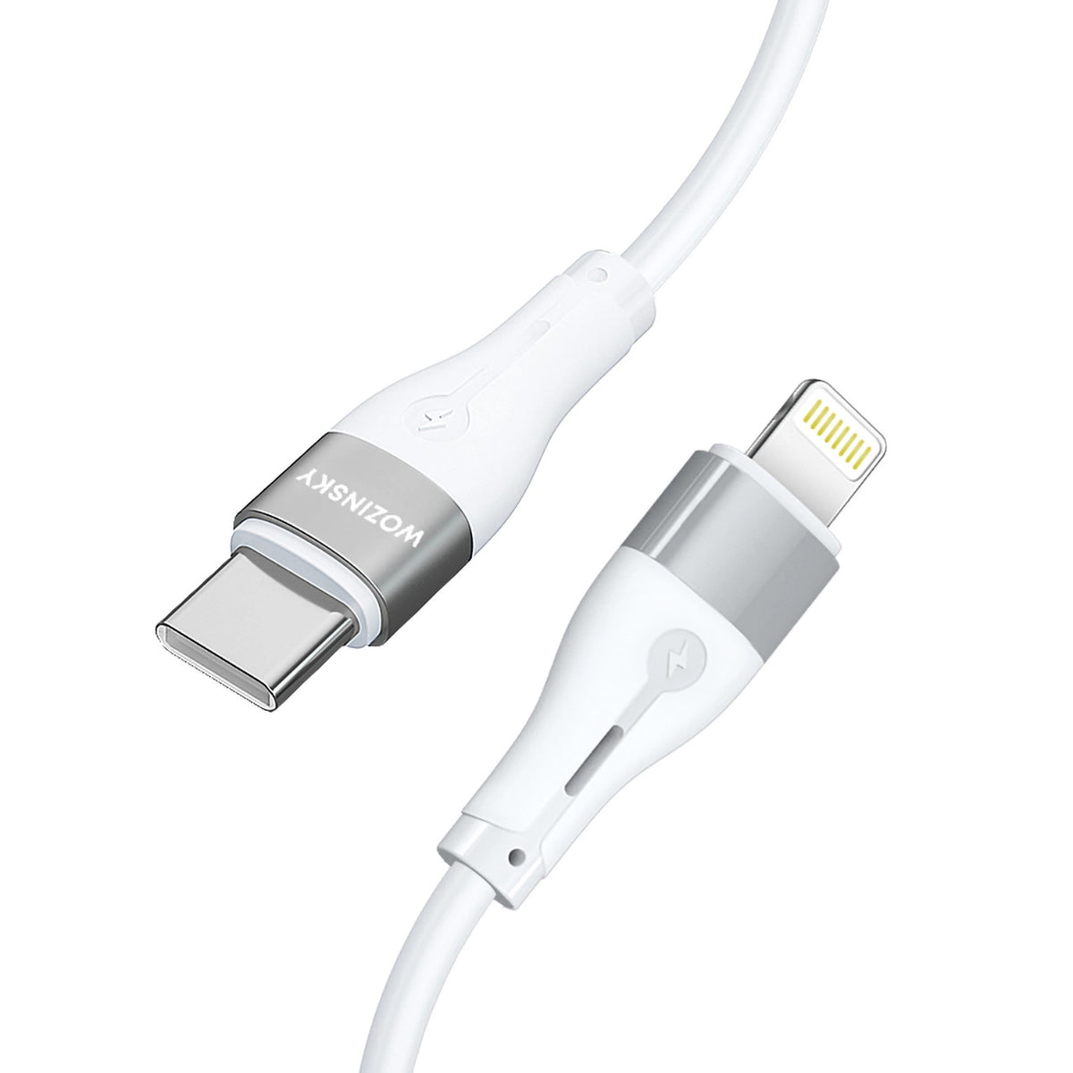 Data- og opladningskabel USB-C - Lightning WZK WSTCL1, 27W, 1m, Hvid