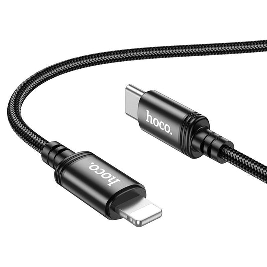 USB-C - Lightning Data og Opladningskabel HOCO X89, 20W, 1m, Sort