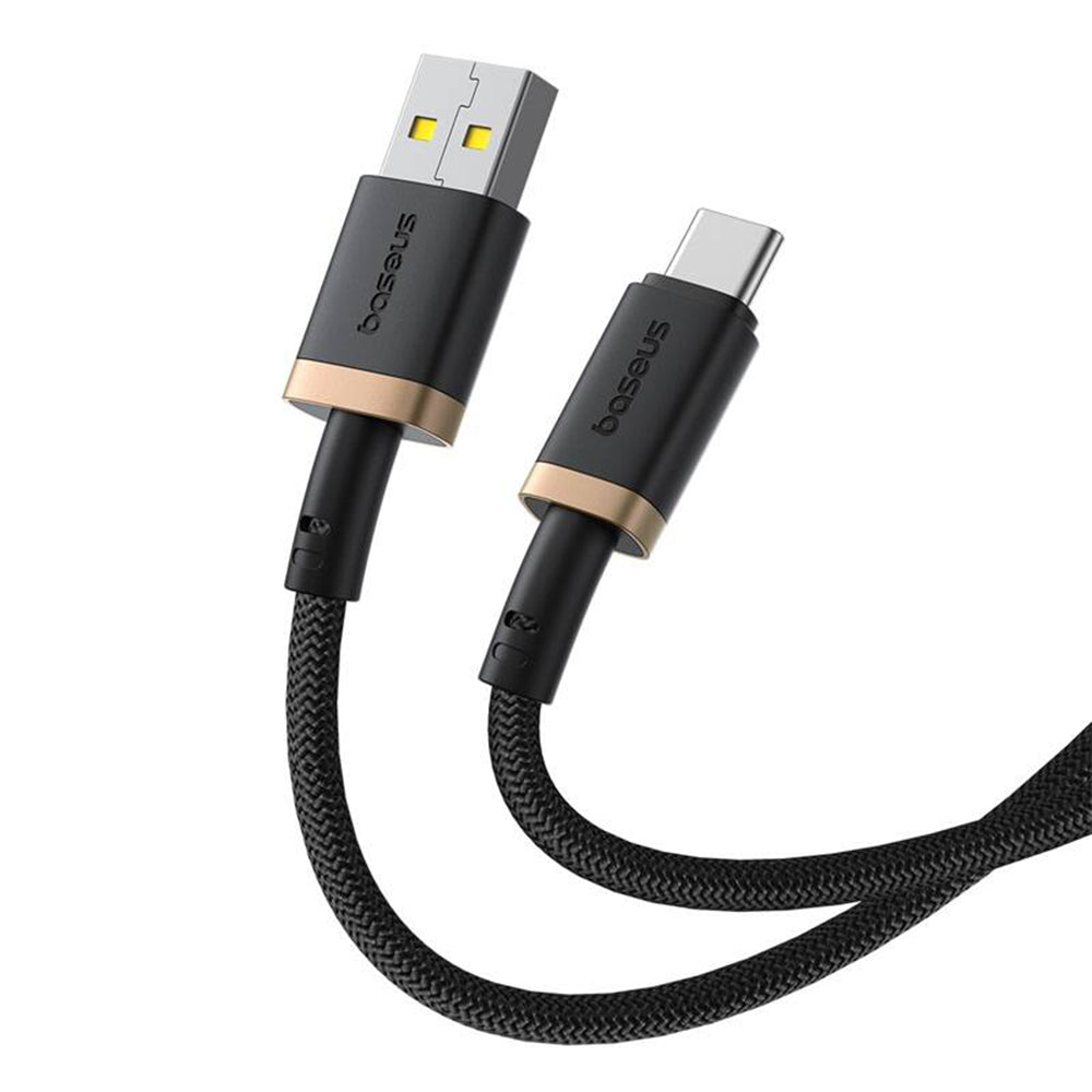 Data- og opladningskabel USB-A - USB-C Baseus Dura Series, 60W, 2m, Guld P10377802U01-02