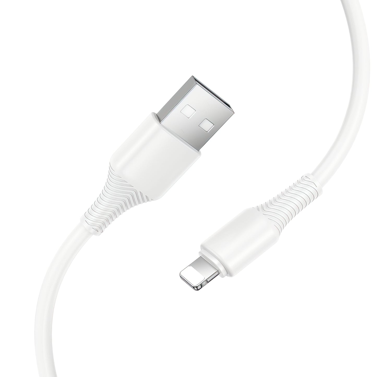 Data- og opladningskabel USB-A - Lightning HOCO X120, 18W, 1m, Hvid