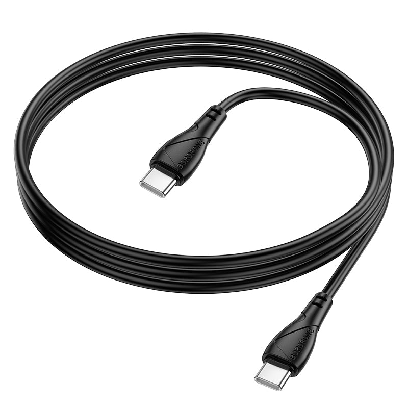USB-C Data- og Opladningskabel - USB-C Borofone BX121 Energy, 60W, 1m, Sort