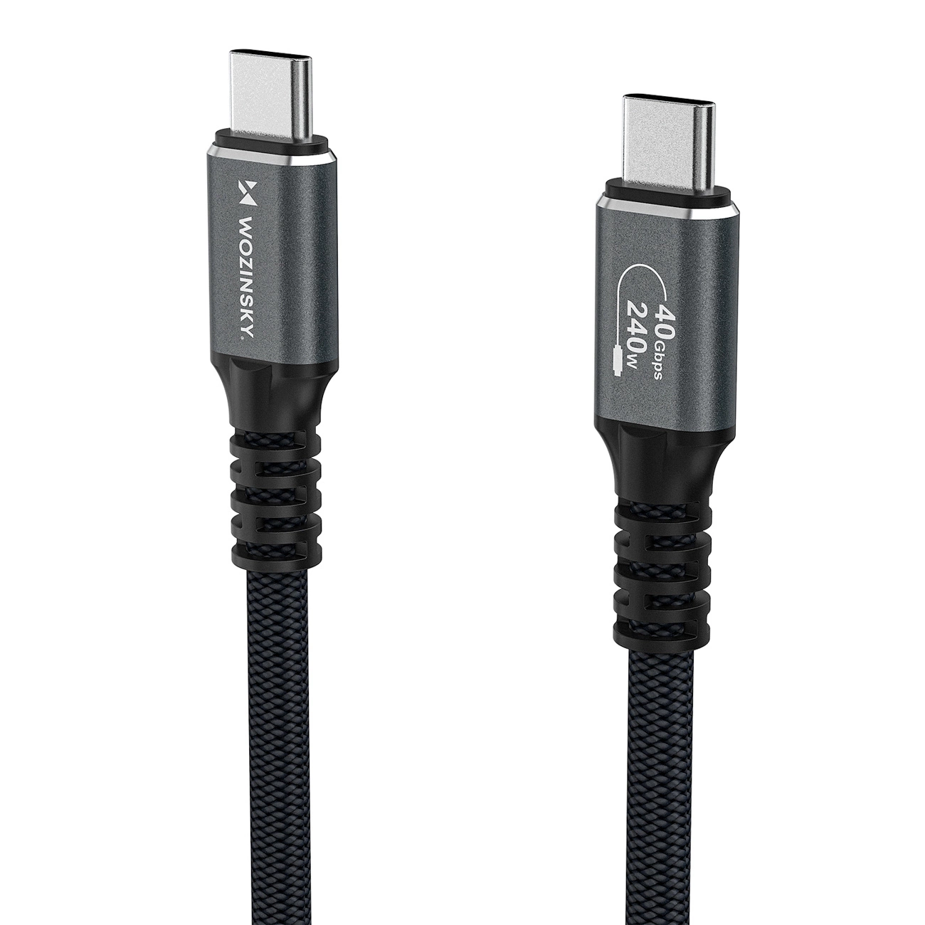 USB-C Data- og Opladningskabel - USB-C WZK WPS-UY42S, 240W, 2m, Sort