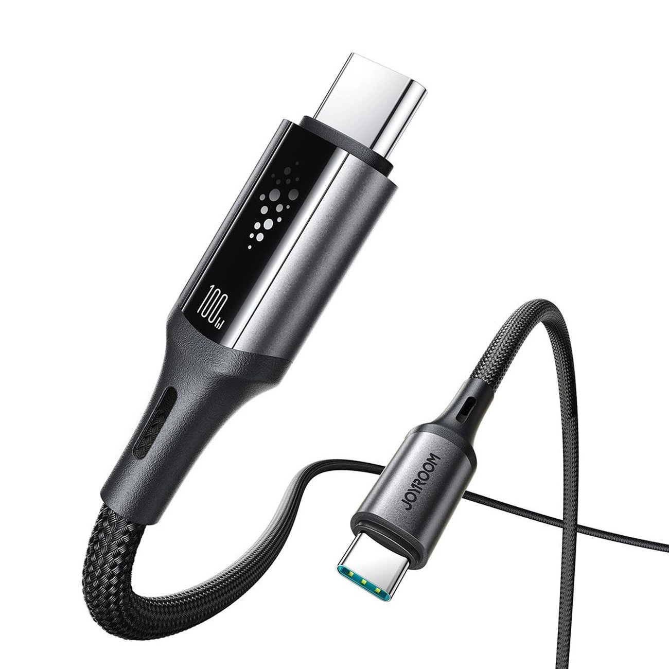 USB-C data- og opladningskabel - USB-C Joyroom S-A60 StarTalk, 100W, 1.2m, Sort
