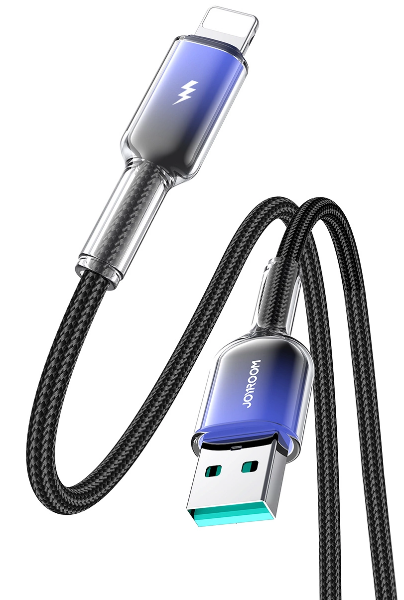 USB-A til Lightning data- og opladningskabel Joyroom S-A42, 18W, 1,2m, sort